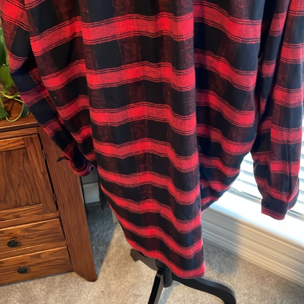 Red and black flannel dress - Picture 5 of 8
